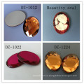 Cuentas de diamantes de imitación planas redondas de cristal redondo para el componente de la joyería